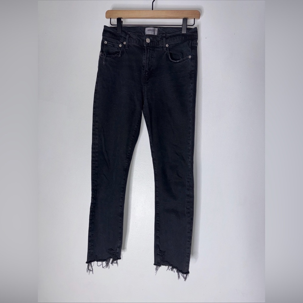 Agolde Jeans 26‎ Black Toni Raw Hem